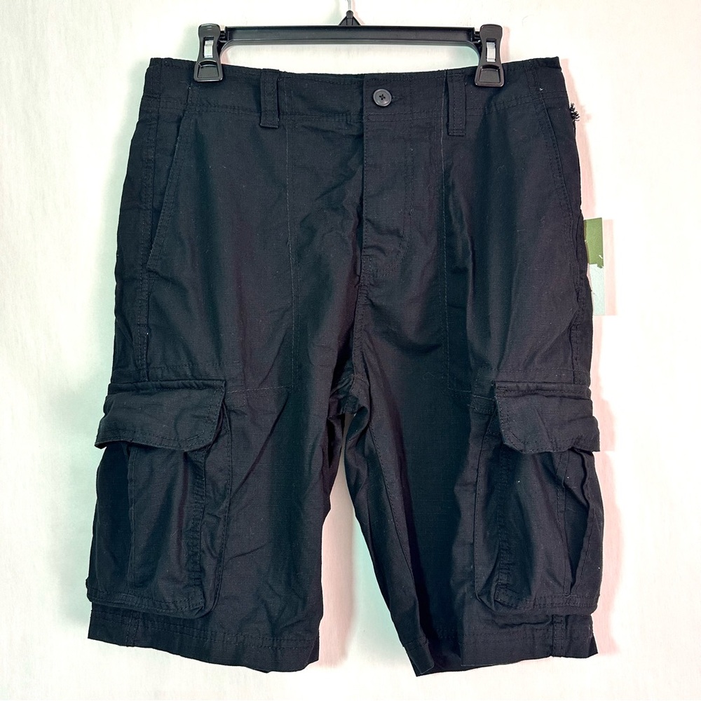 Goodfellow & Co Men's Black Ripstop Cargo Shorts - Size 30 - NWT